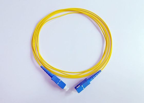 LSZH 2.0mm Ftth Simplex Fiber Optic Patch Cord SC UPC