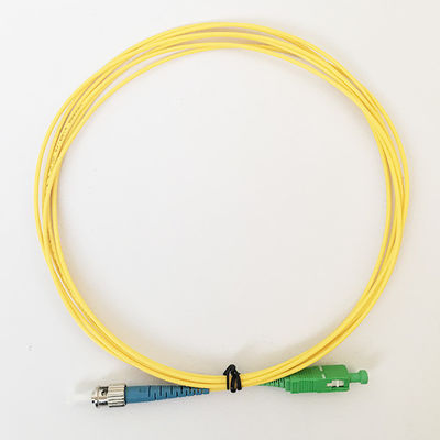 Kehilangan Penyisipan Rendah ST SC Single Mode Fiber Optic Patch Cord