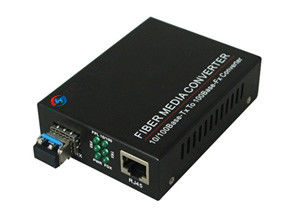 TRX PWR FDX LED Indikator LC Single Mode Fiber Media Converter