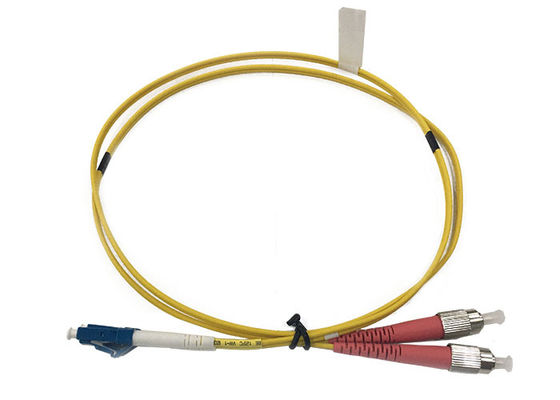 LC UPC Singlemode Duplex 2.0mm 1M Kabel Patch Serat Optik