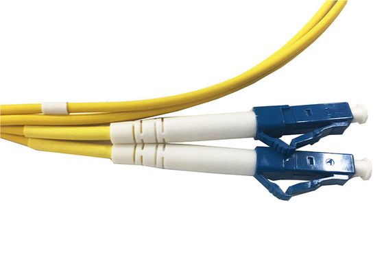 LC UPC Singlemode Duplex 2.0mm 1M Kabel Patch Serat Optik