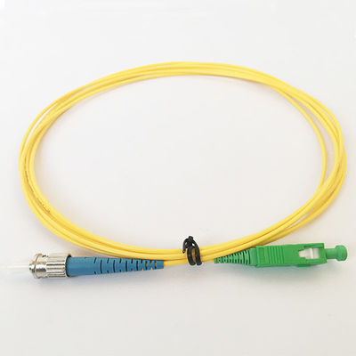 Kehilangan Penyisipan Rendah ST SC Single Mode Fiber Optic Patch Cord