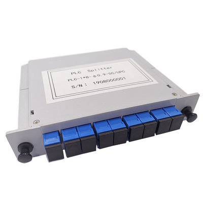 Berat Ringan LGX Box Type 1x8 Fiber Optic PLC Splitter