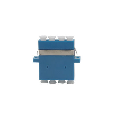 CE Disetujui SM MM OM3 4 Cores Quad LC Fiber Optic Adapter